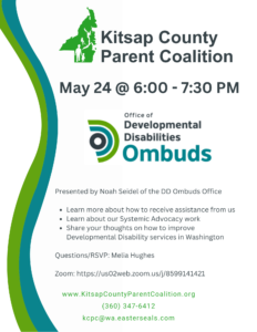 Flyer for May 24, 2023 meeting with the DD Ombuds