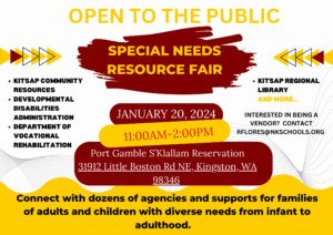 Port Gamble S'klallam Tribe Special Needs Resource Fair